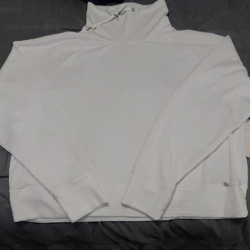 Danskin White Turtleneck Top